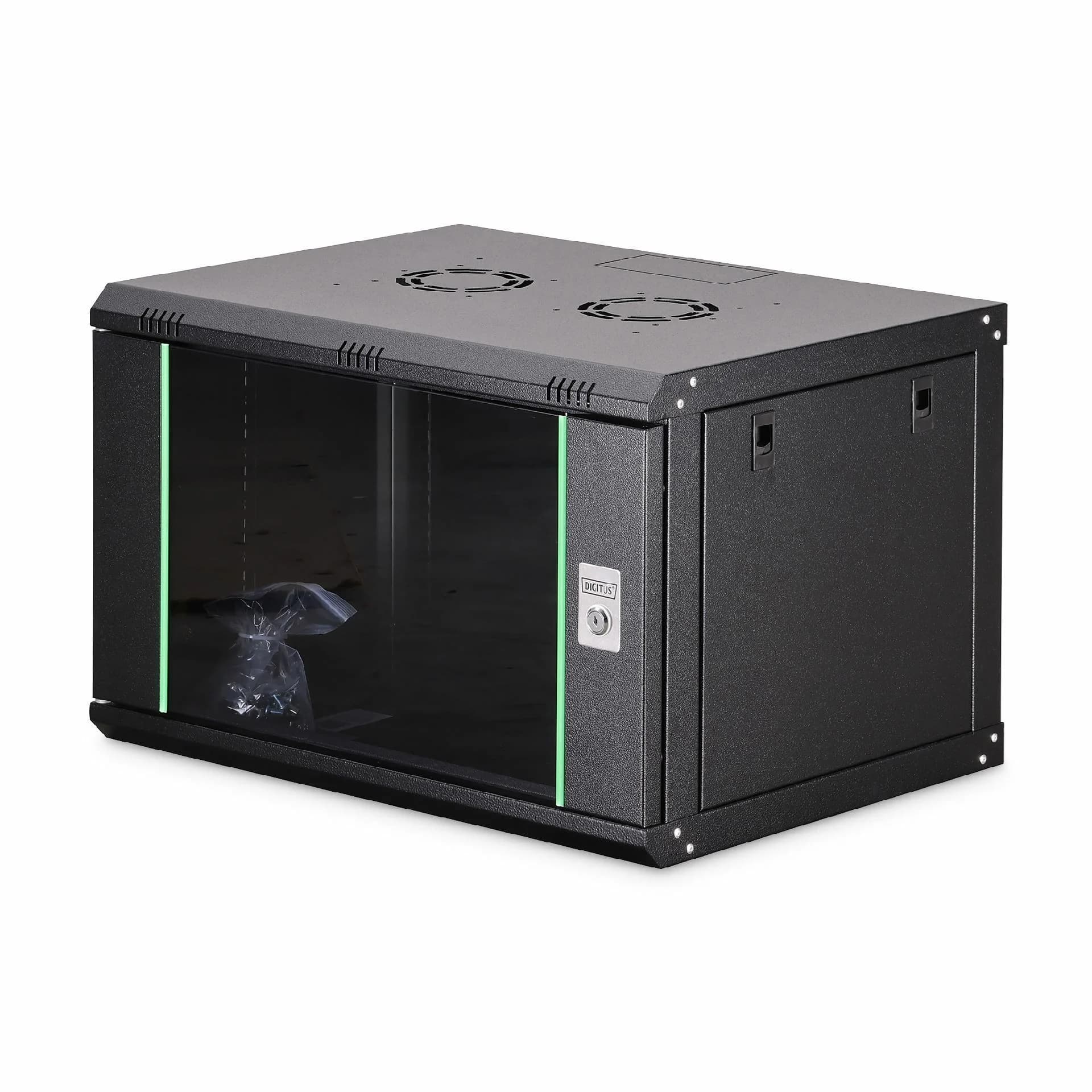 Digitus zidni kabinet  7U 416 600x450 črn sestavljen DN-19 07-U-EC-SW