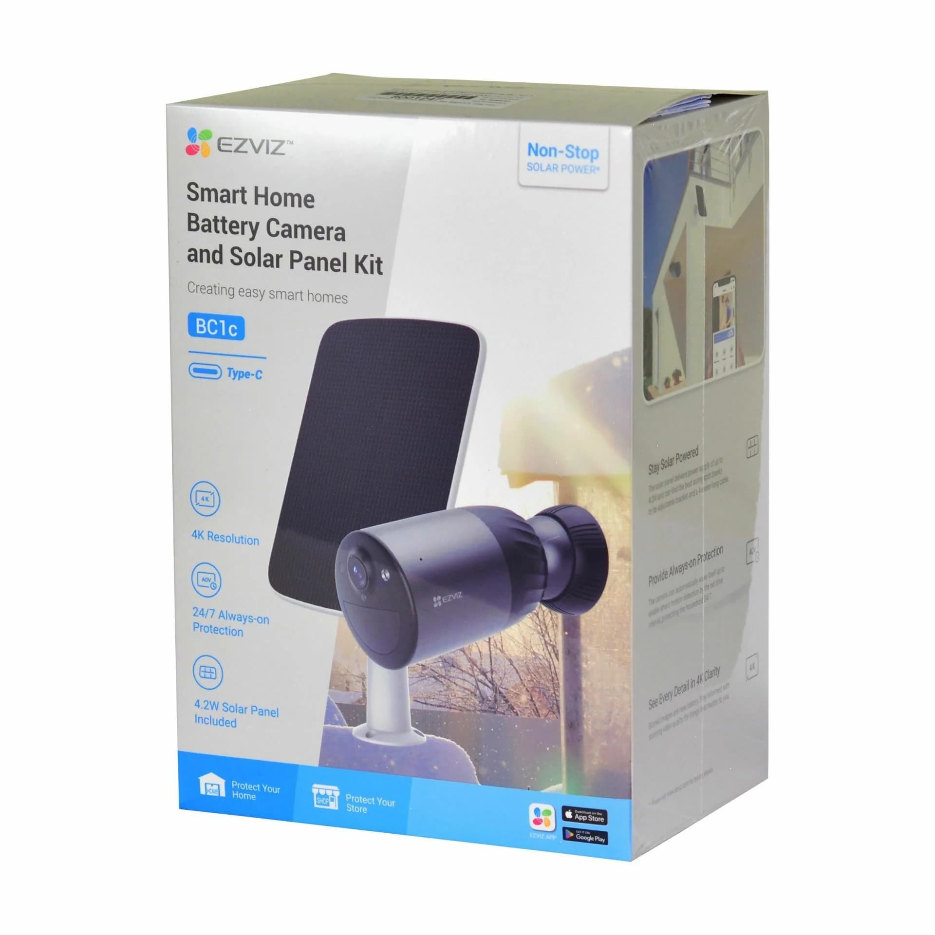 EZVIZ EZVIZ kamera 8.0MP brezžična BC1C + solarni panel  CS-BC1C/SP (4K) Kamere