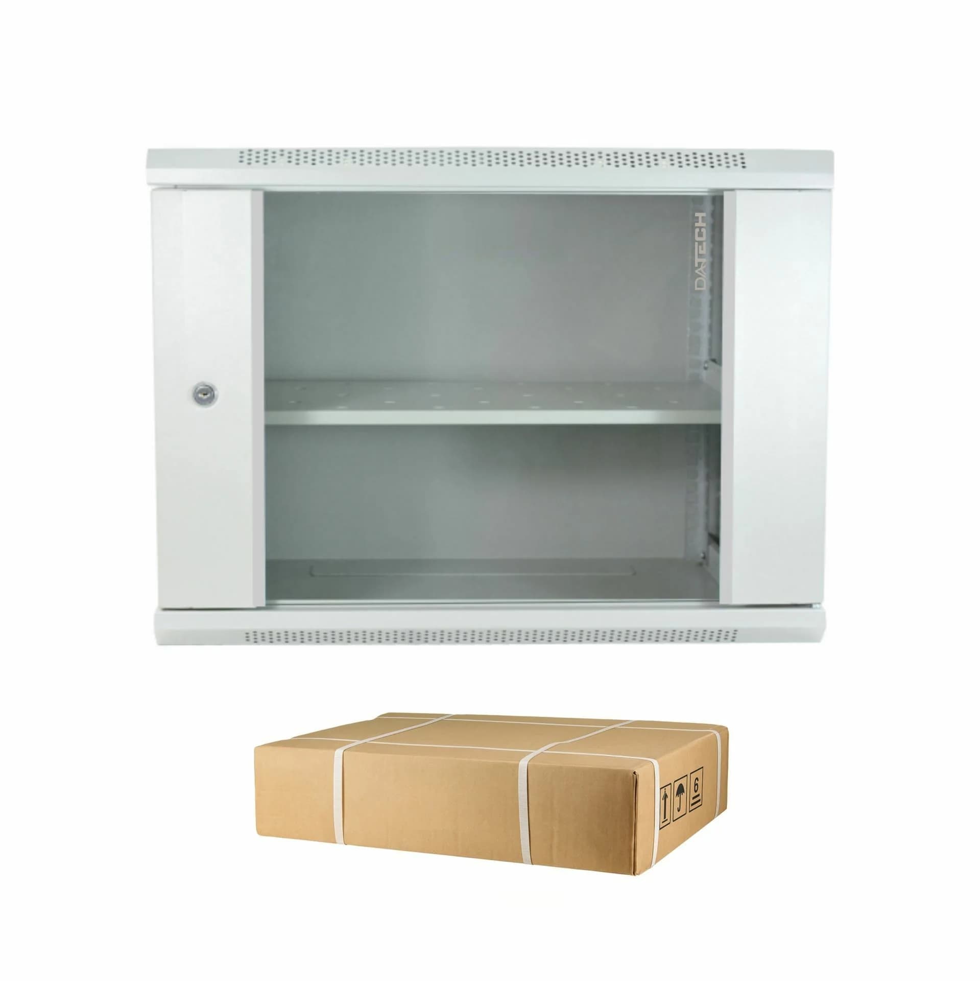 DATECH zidni kabinet 12U 635 600x450 siv + polica DP.6412.9000
