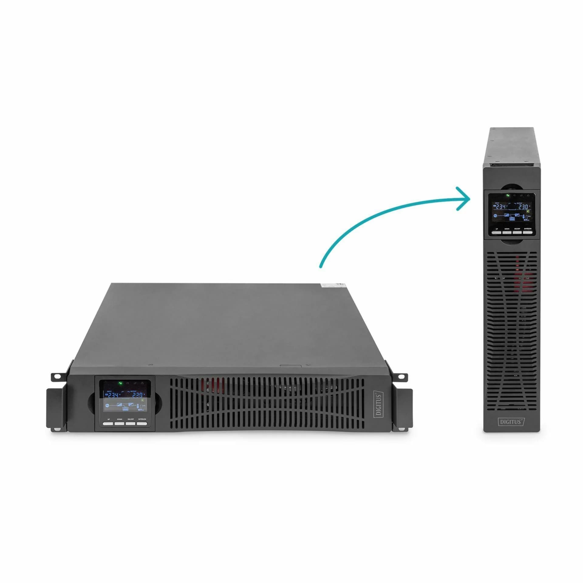 Digitus Digitus UPS rack 1500VA/1500W OnLine DN-170094 Brezprekinitveno napajanje (UPS)