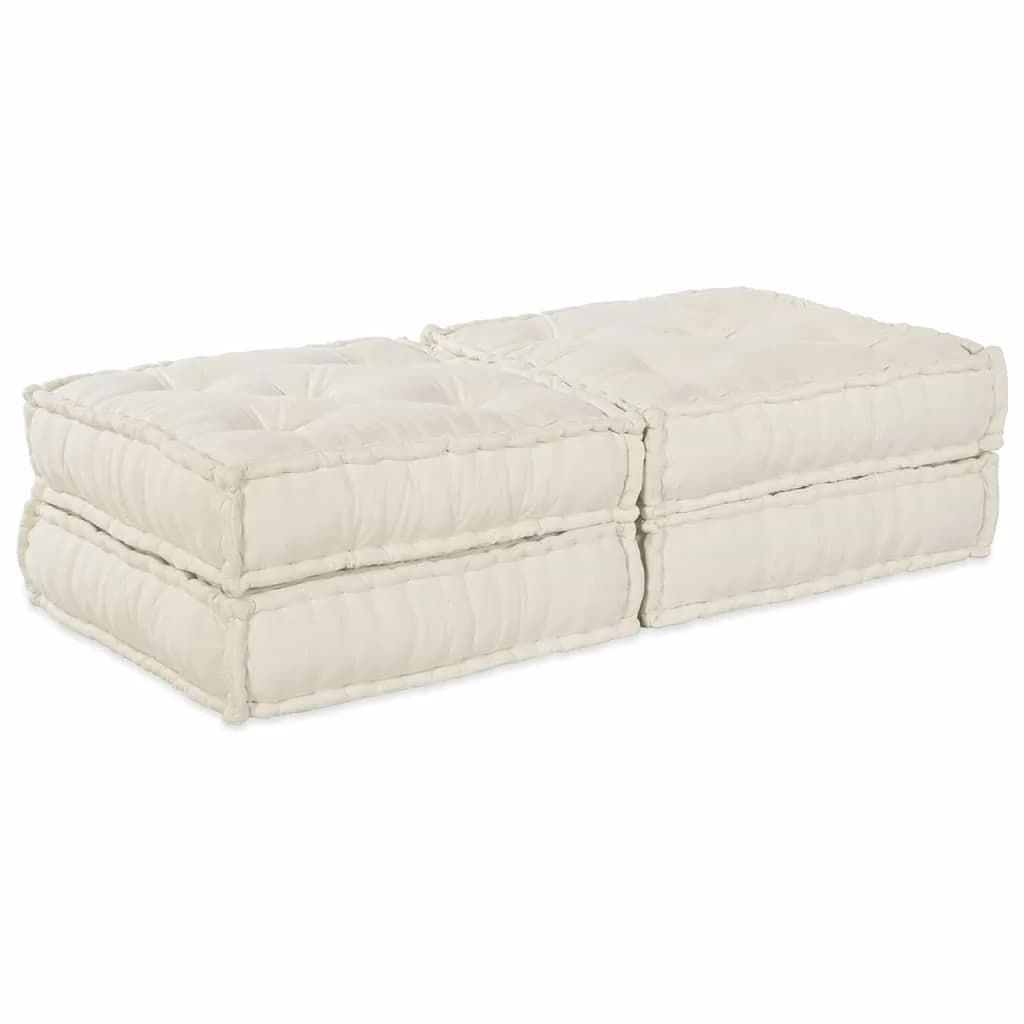 Modularna sedežna enota 2 kos Blago Krem 140 x 70 x 36 cm - slika 1