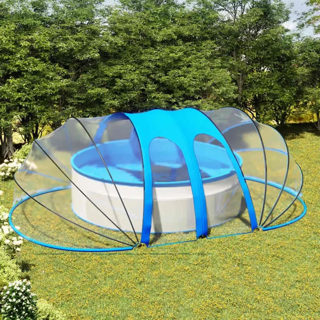 Kupola za bazen ovalna 620x410x210 cm - slika 1