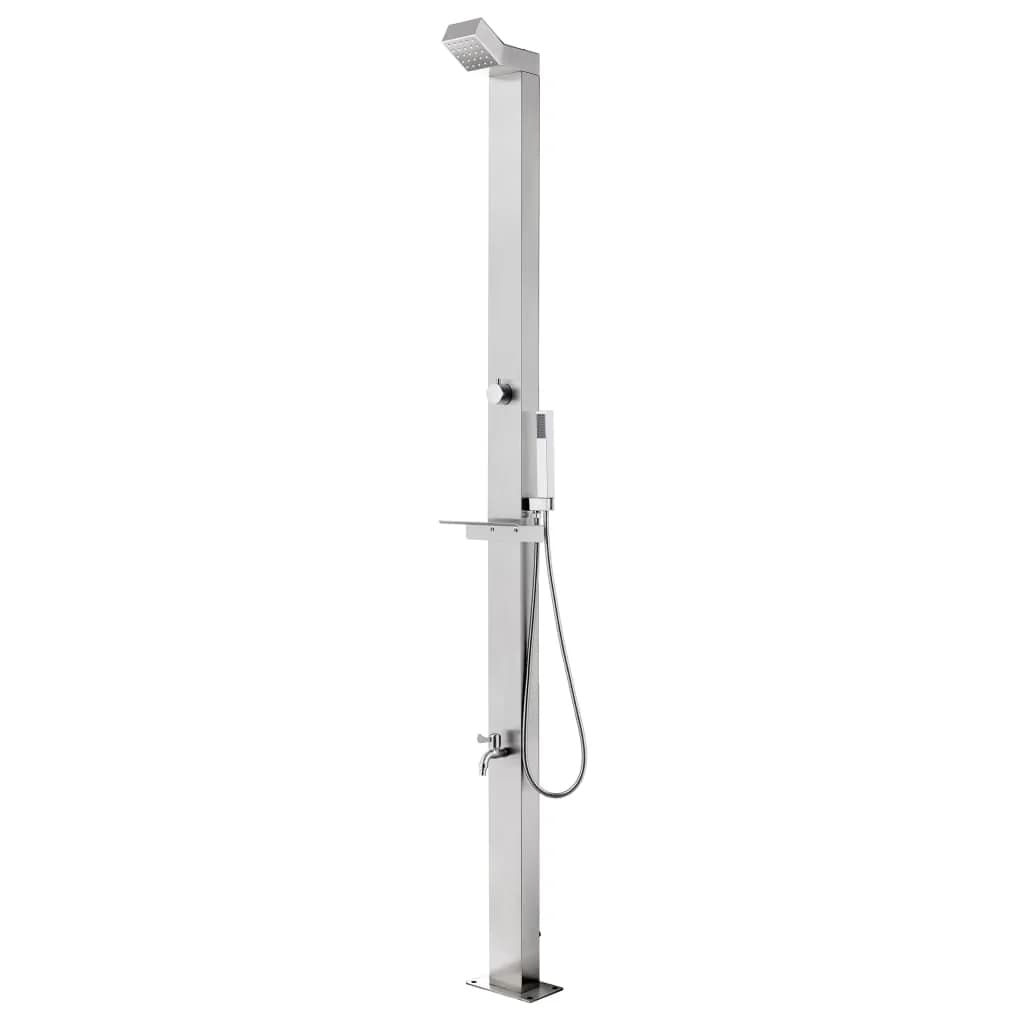 Vrtni tuš 220 cm nerjaveče jeklo - slika 1
