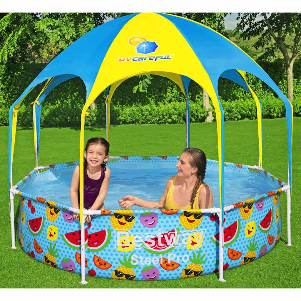 Bestway Prostostoječi bazen za otroke Steel Pro UV Careful 244x51 cm - slika 1