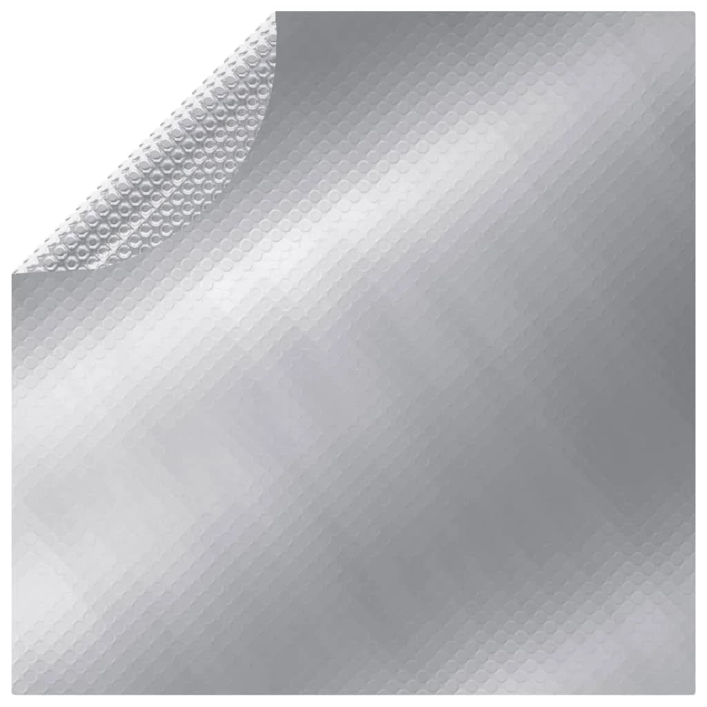 Pokrivalo za bazen srebrno 488 cm PE - slika 1