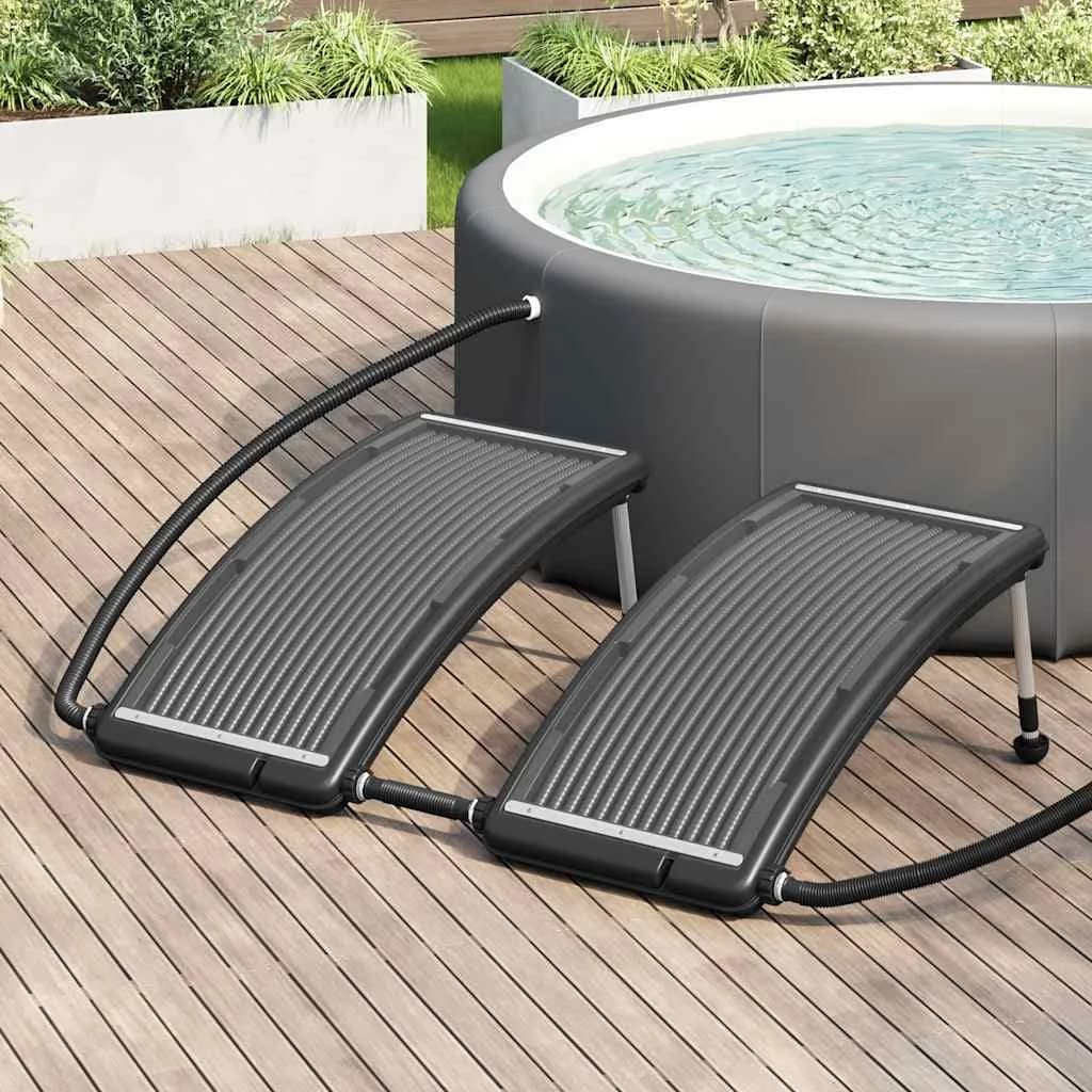 Zaobljen solarni grelni panel za bazen 2 kosa 110x65 cm - slika 1
