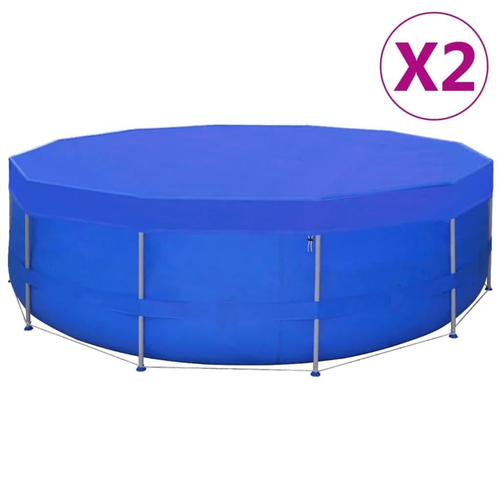 Pokrivalo za bazen PE okroglo 2 kosa 540 cm 90 g/m² - slika 1