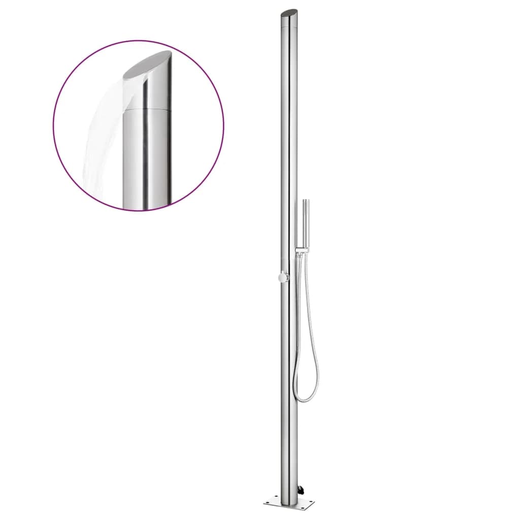 Vrtni tuš 220 cm nerjaveče jeklo - slika 1