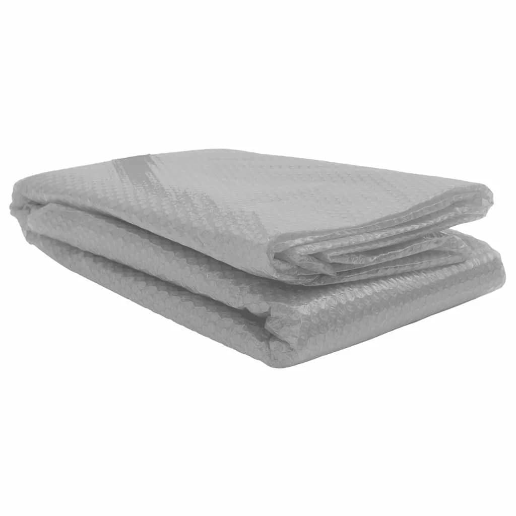 Plavajoča PE solarna folija za bazen 450x220 cm siva - slika 1