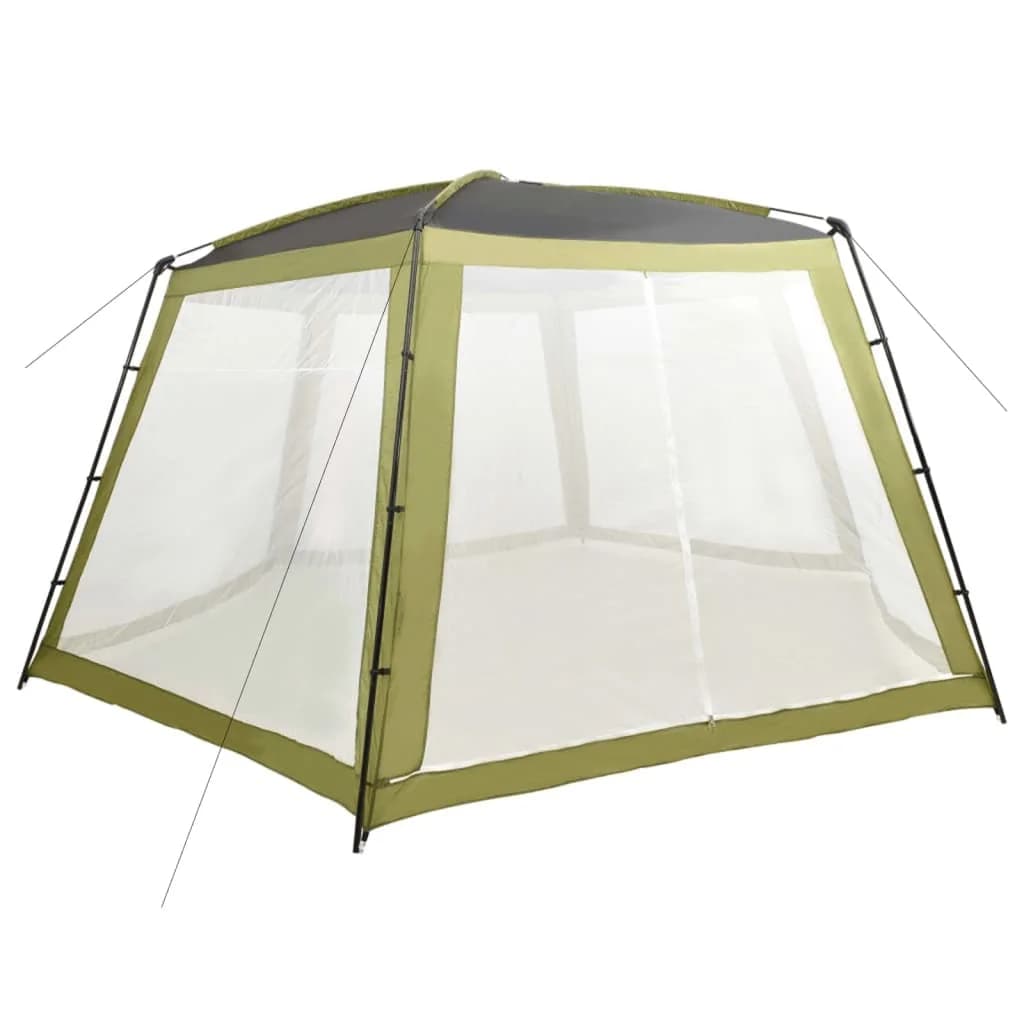 Šotor za bazen iz blaga 660x580x250 cm zelen - slika 1