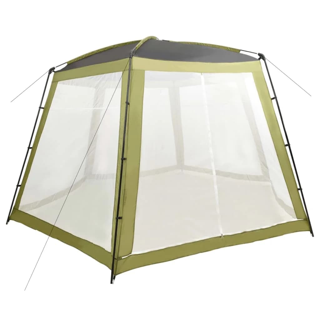 Šotor za bazen iz blaga 500x433x250 cm zelen - slika 1