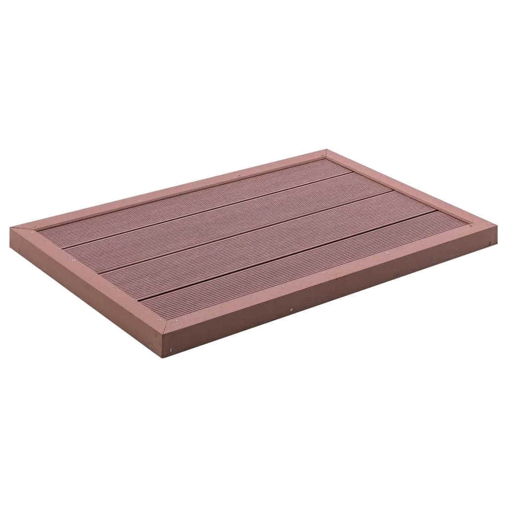 Talni element za solarni tuš rjav 101x63x5,5 cm WPC - slika 1