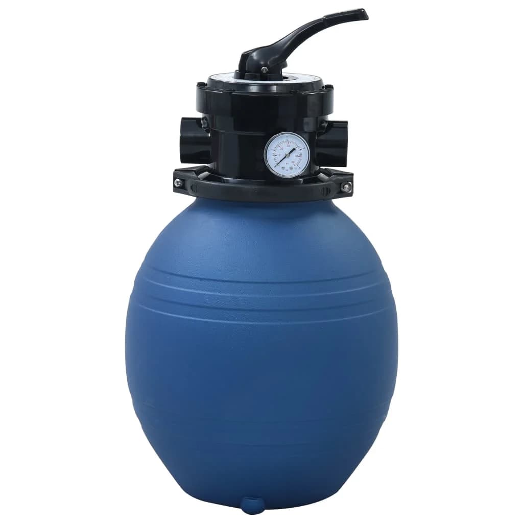 Bazenski peščeni filter s 4-pozicijskim ventilom moder 300 mm - slika 1