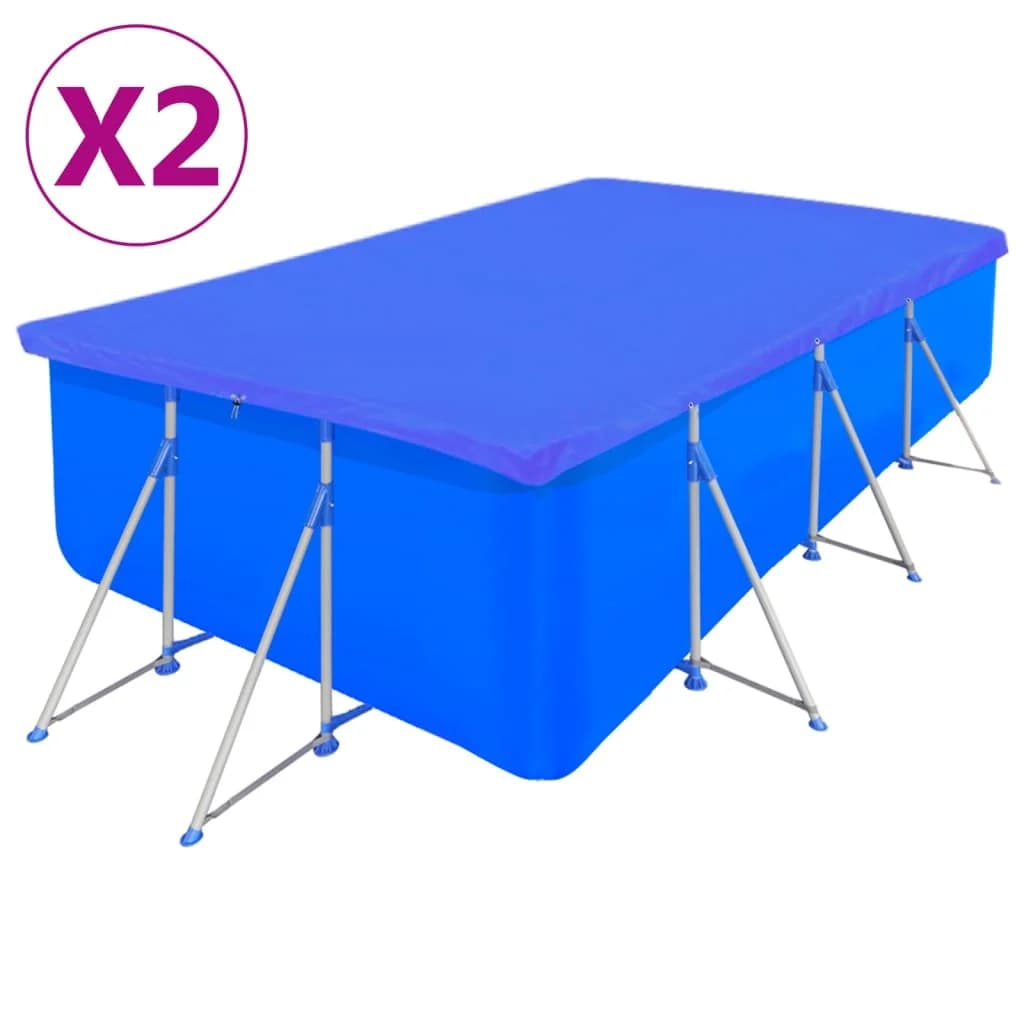 Pokrivalo za bazen 2 kosa PE pravokotno 90 g/m² 400x207 cm - slika 1
